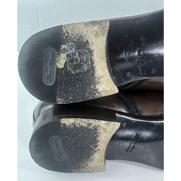 Santoni Monk Strap Boots Brown Leather Designer Dress Loafers Men's Size D 12 - Picture 13 of 16